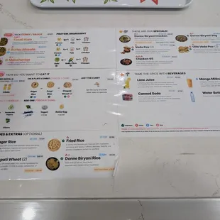 Menu in August 2024