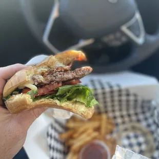 Aloha Burger, Pineapple, Bacon, and pepper jack cheese. Face-hole stuffing goodness. This was mouthwatering amazing!