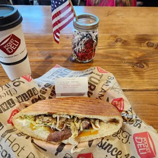 Pretty good sandwich. Lots of bread, decent amount of filling.