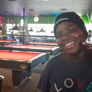 Pool tables nice and clean