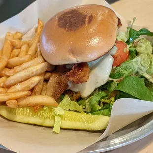 Chicken Bacon Avocado sandwich w/fries