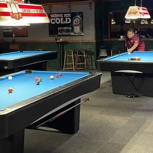 billiards and pool tables