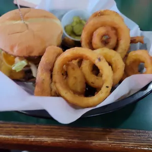 Onion rings are perfect.