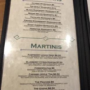 Nice menu, plus they'll make most anything you can dream up!