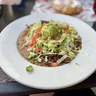 Taco salad, no shell, no dairy