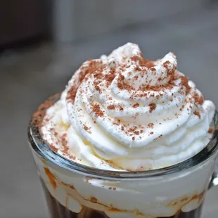 Hot spiked cocoa