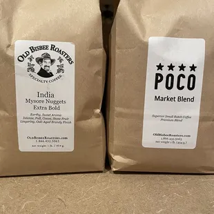 Excellent coffee roasted locally!