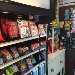 a variety of snacks and snacks