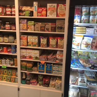 a variety of food items