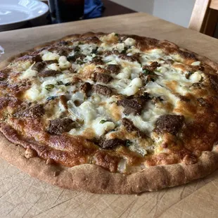 Pozole Mexican pizza.