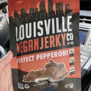 Vegan pepperoni. I&apos;ve been looking for vegan pepperoni for years!