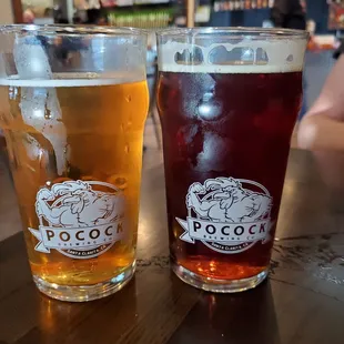 Amber and a flavorful light.