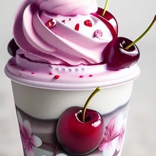 Cherry dessert.