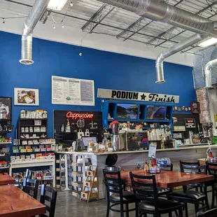 the interior of the store