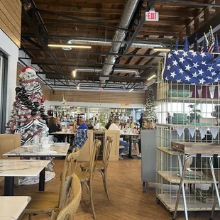 Inside during Christmas time 2024