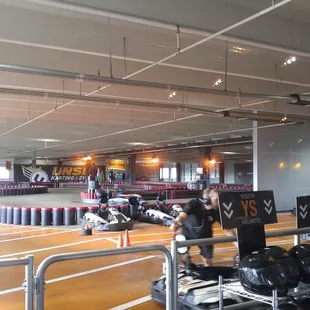 Indoor go kart track