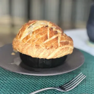 Steak and mushroom pot pie