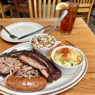 The Pitboss with brisket, pulled pork, ribs, sausage