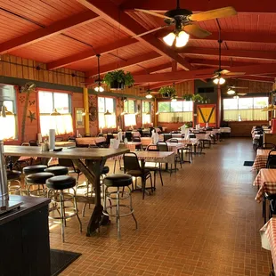 Huge dining area.