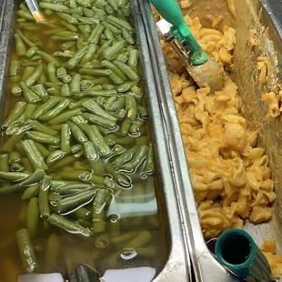 Mac and cheese just about gone bye bye