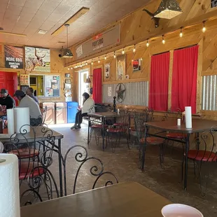 the interior of a restaurant