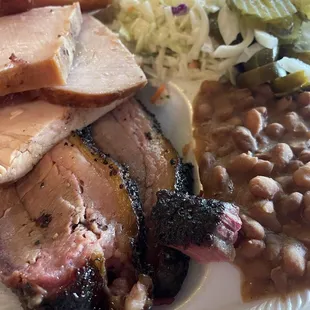 Lean brisket and Turkey plate.