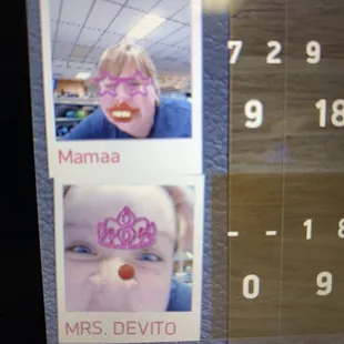 Me and my daughter bowling the day away.