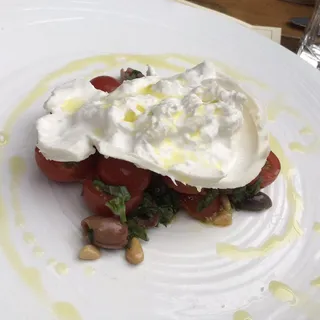Crostini burrata e acciuga