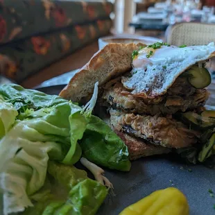 Fried Eggplant Panini
