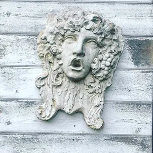 a face on a wall