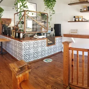 the interior of a coffeehouse