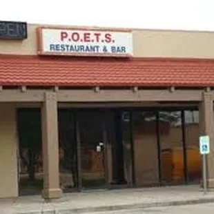 the front of the restaurant