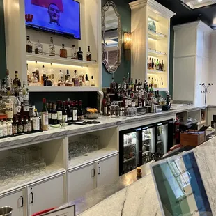 the bar