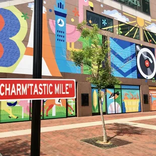 The Iconic &quot;Charm&apos;tastic Mile&quot; of Baltimore at the &quot;Our Baltimore&quot; Mural.