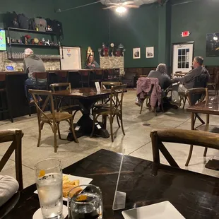 people sitting at tables