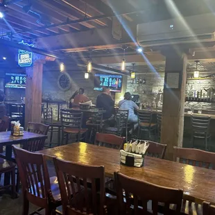 Friday night! Amazing place! Lower the BRIGHT lighting and double your business.