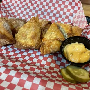 Reuben Poppers. Absolutely delicious. A must have if you visit.