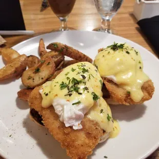 Chicken Fried Steak Benedict