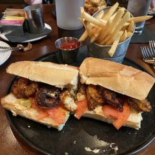 Shrimp Po Boy blackened