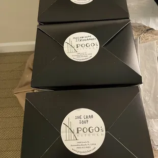 Well labeled takeout.