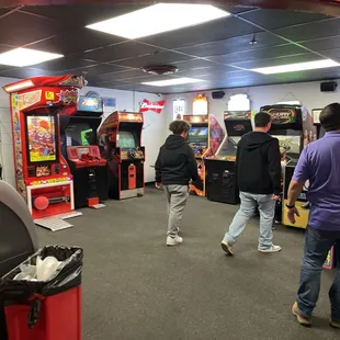 people playing video games