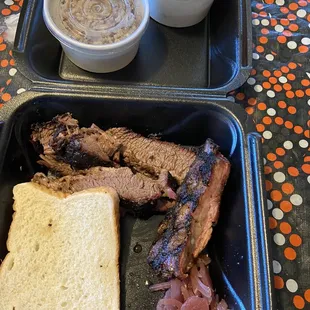 Brisket plate Plus a rib I shared