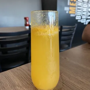 Mimosa- hadn't had any yet and once it fizzed down it felt fairly empty for the price.