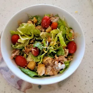 Buffalo chicken salad &amp; the firebird filly. Yum!