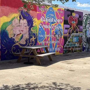Murals by the patio