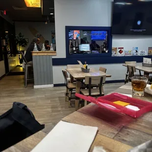 interior, sushi and sashimi