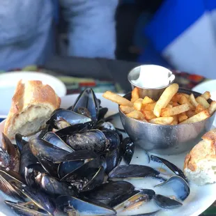 Mussels in white wine sauce