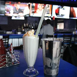 a milkshake and a shake