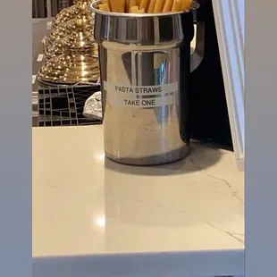 Pasta straws take one