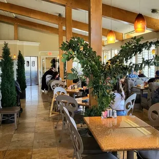 A shot of the dining room inside.